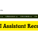 CSIR Technical Assistant Recruitment 2024