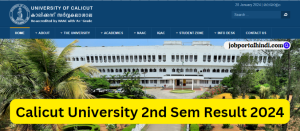 Calicut University 2nd Sem Result 2024 (Released)